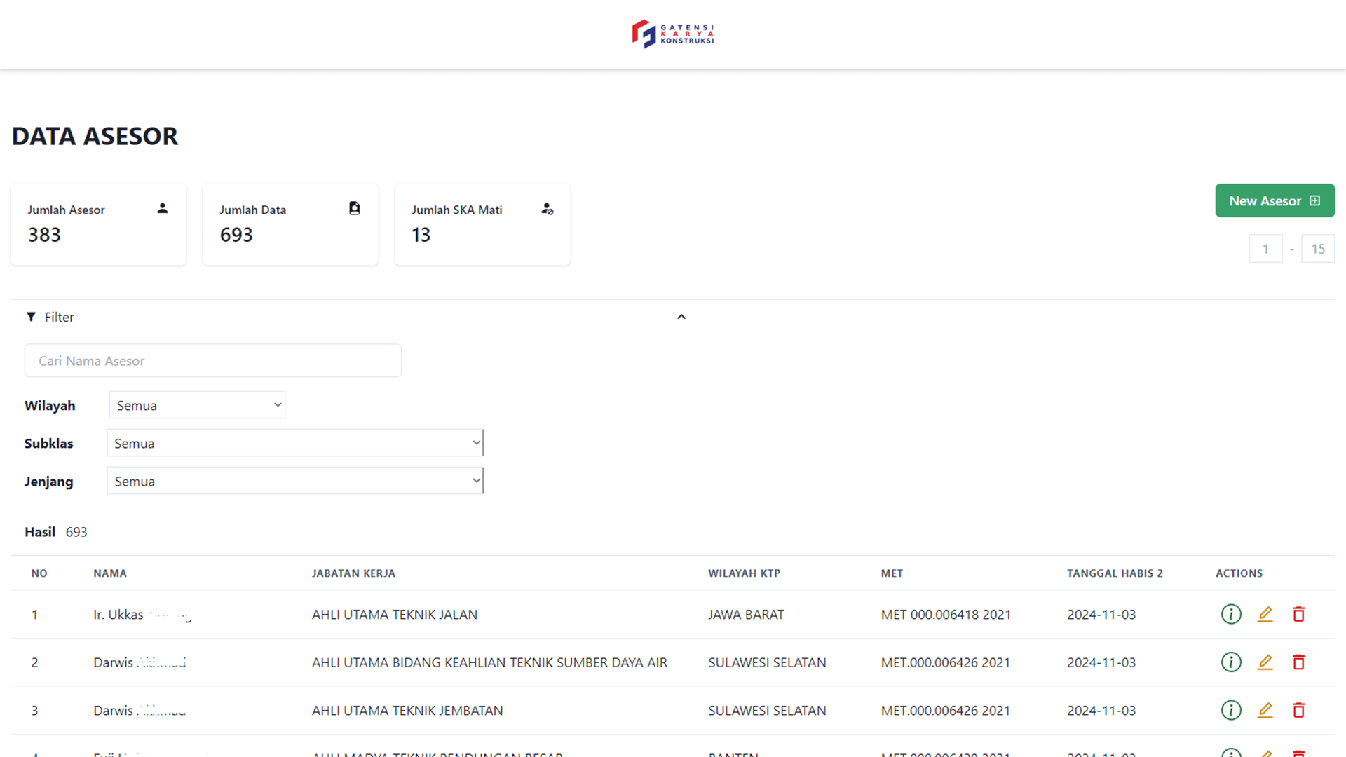 In this project, I developed a full-stack web application using the MERN (MongoDB, Express.js, React, and Node.js) stack to create, read, update, and delete (CRUD) asesor data for my company's HR department,  with stats and filters to make the system user-friendly for HR professionals to manage the information of asesors within the organization efficiently.